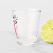 Vriendin. Fiancée. Echtgenote schaakglas Shot Glas (Rechts)