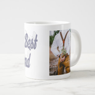 Vriendin foto grijs script grote koffiekop