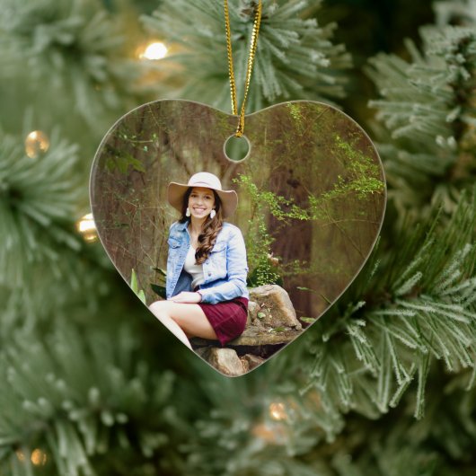 Vriendin Foto Ornament - Heart Keepsake (Boom)