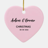 Vriendin Foto Ornament - Heart Keepsake (Achterkant)