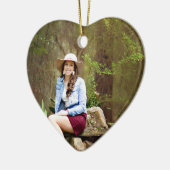 Vriendin Foto Ornament - Heart Keepsake (Links)