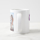 Vriendin Foto paarse typografie Grote Koffiekop (Achterkant)