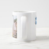 Vriendin foto zee blauw script grote koffiekop (Achterkant)