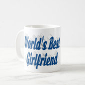 Vriendin Foto zee blauwe typografie Koffiemok (Voorkant links)