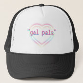 Vriendin "Gal Pals" Neon Rainbow Heart Trucker Pet (Voorkant)