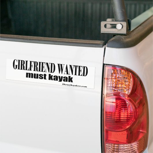 vriendin gewenst bumpersticker (Op Truck)