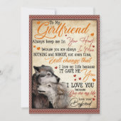 Vriendin Gifts | Brief aan mijn Vriendin Feestdagenkaart (Voorkant)