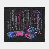 Vriendin Gifts | Brief aan mijn Vriendin Fleece Deken (Voorkant (Horizontaal))