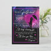 Vriendin Gifts | Brief aan mijn Vriendin Kaart (Staand voorkant)