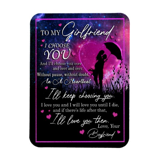 Vriendin Gifts | Brief aan mijn Vriendin Magneet (Verticaal)