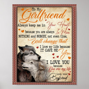 Vriendin Gifts   Brief aan mijn Vriendin Poster