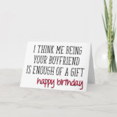 Vriendin, grappig, genoeg van een geschenk kaart (Voorkant)