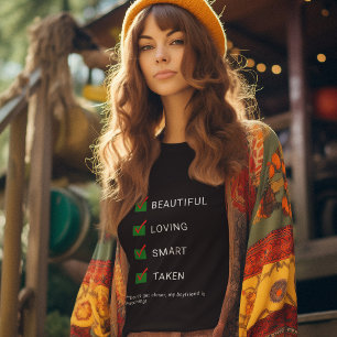 Vriendin Grappige aangepaste typografie Valentijns T-shirt