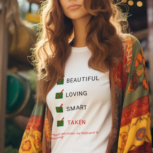 Vriendin Grappige aangepaste typografie Valentijns T-shirt