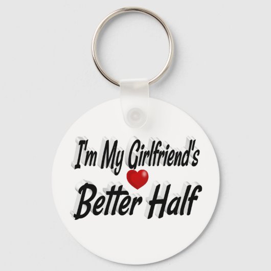 Vriendin grappige citaat zwarte tekst sleutelhanger (Achterkant)