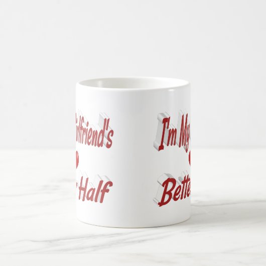 Vriendin grappige rode tekst koffiemok (Center)