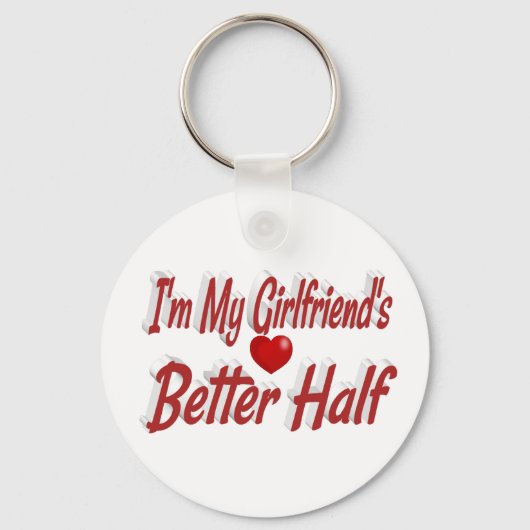 Vriendin grappige rode tekst sleutelhanger (Achterkant)