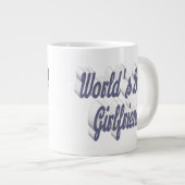 Vriendin grijs halve script grote koffiekop (Voorkant rechts)