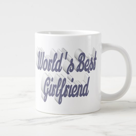 Vriendin grijs halve script grote koffiekop (Rechts)
