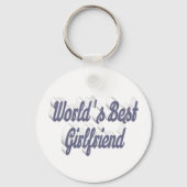 Vriendin grijs script sleutelhanger (Achterkant)