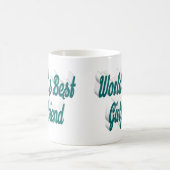 Vriendin groen halve script koffiemok (Center)
