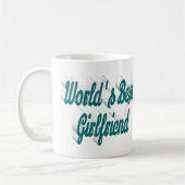 Vriendin groen halve script koffiemok (Links)