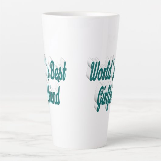 Vriendin groen script latte mok (Voorkant)