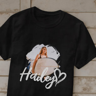 Vriendin Grunge Eenvoudig Modern Hart Cool Foto T-shirt