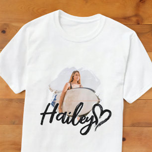 Vriendin Grunge Eenvoudig Modern Hart Cool Foto T-shirt