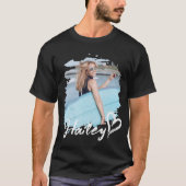 Vriendin Grunge Hart Eenvoudig Modern Cool Foto T-shirt (Voorkant)