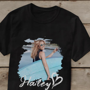 Vriendin Grunge Hart Eenvoudig Modern Cool Foto T-shirt