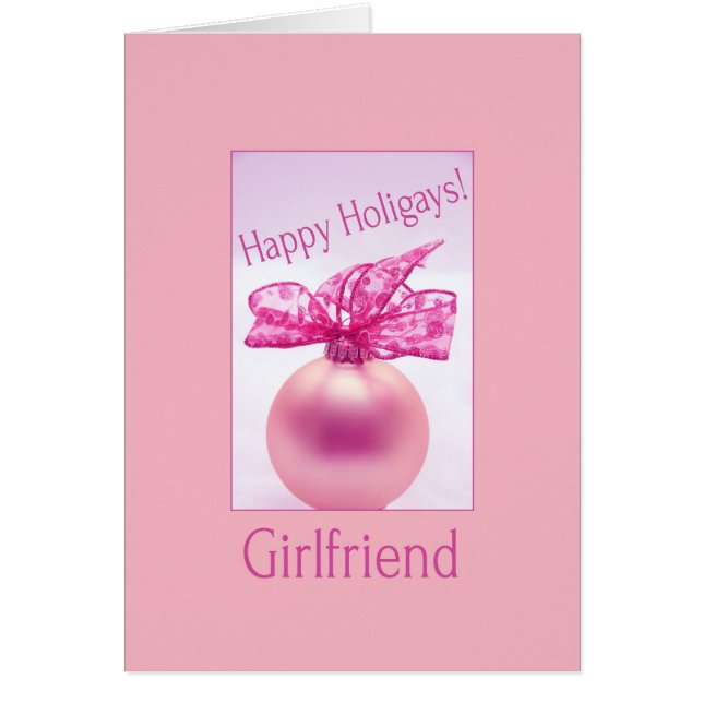 Vriendin - Happy Holigays Kaart (Lesbian X-mas) (Voorkant)