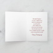 Vriendin Happy Thanksgiving Turkije Kaart (Binnen)