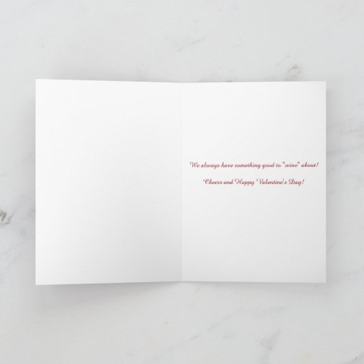 Vriendin Happy Valentine's Day Funny Card Kaart (Binnen)