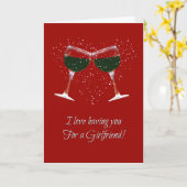 Vriendin Happy Valentine's Day Funny Card Kaart (Gele Bloem)