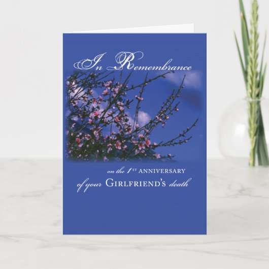 Vriendin, Herdenking 1e Jubileum Kaart (Voorkant)