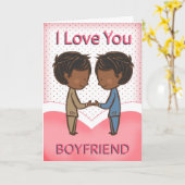 Vriendin, homo, Schattige liefdevol Afro-Amerikaan Kaart (Gele Bloem)