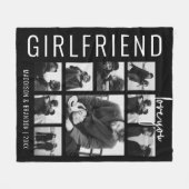 Vriendin | Hou van jou | Fotocollage Fleece Deken (Voorkant (Horizontaal))