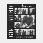 Vriendin | Ik hou van je | Fotocollage Fleece Deken (Voorkant)