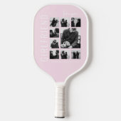 Vriendin | Ik hou van je | Fotocollage Pickleball Paddle (Achterkant)