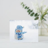 Vriendin in het blauw briefkaart (Staand voorkant)