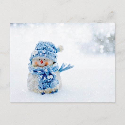 Vriendin in het blauw briefkaart (Voorkant)