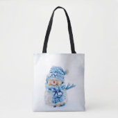 Vriendin in het blauw tote bag (Voorkant)