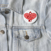 Vriendin is een bloedbad ronde button 5,7 cm (In situ)