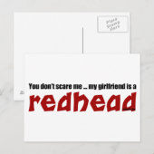 Vriendin is Redhead Briefkaart (Voorkant / Achterkant)