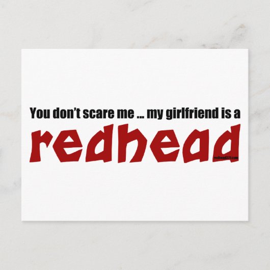 Vriendin is Redhead Briefkaart (Voorkant)