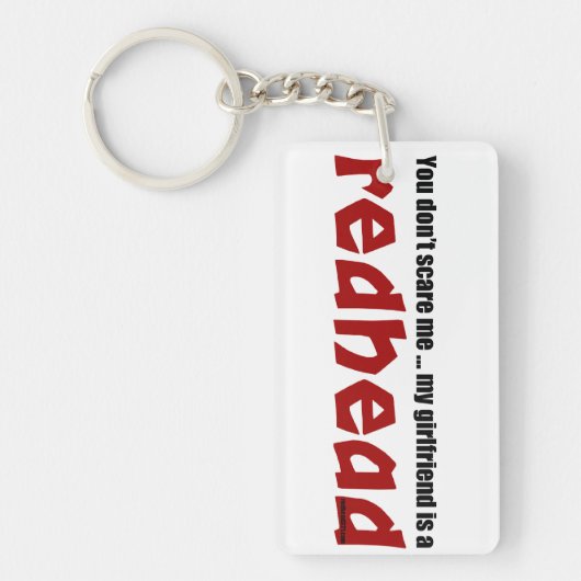 Vriendin is Redhead Sleutelhanger (Voorkant)