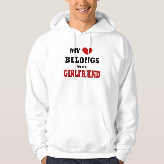 Vriendin Liefde Hoodie (Voorkant)