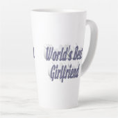 Vriendin met grijze typografie latte mok (Rechterhoek)