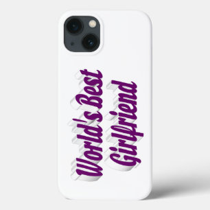 Vriendin met paarse typografie Case-Mate iPhone case